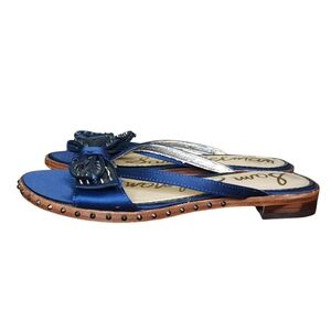 Sam Edelman Dariel Slides Blue Women's Size 6